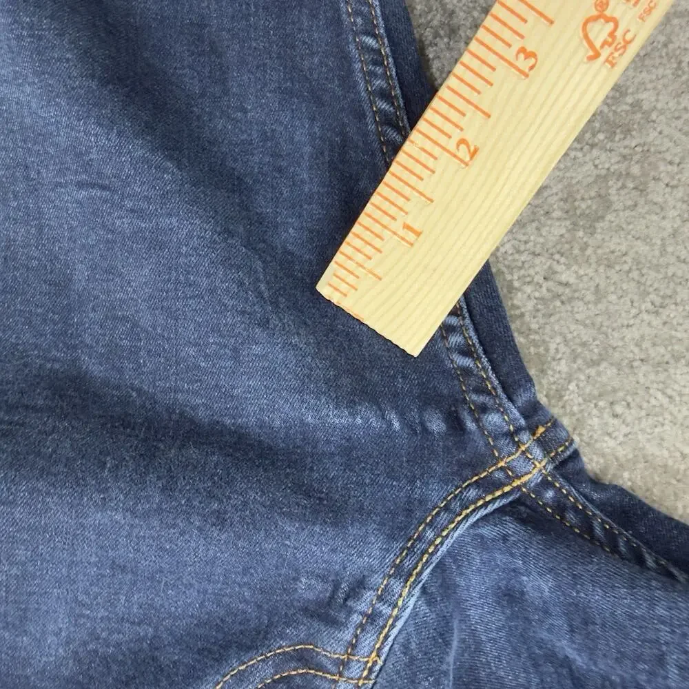 Levis 511 Slim Jeans Dark Wash Stretch Denim Blue 46x30 Actual Size 45x27